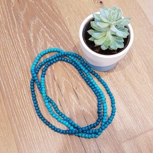 Faux Turquoise necklace (extra long)